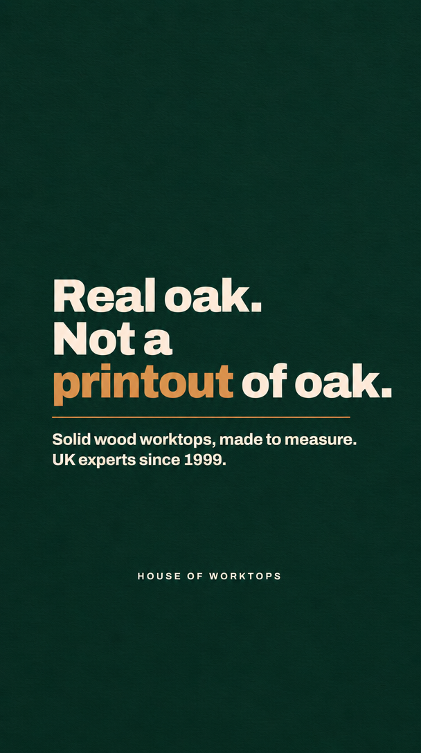 Real oak. Not a printout of oak.